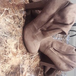 Tan Over The Knee Boots